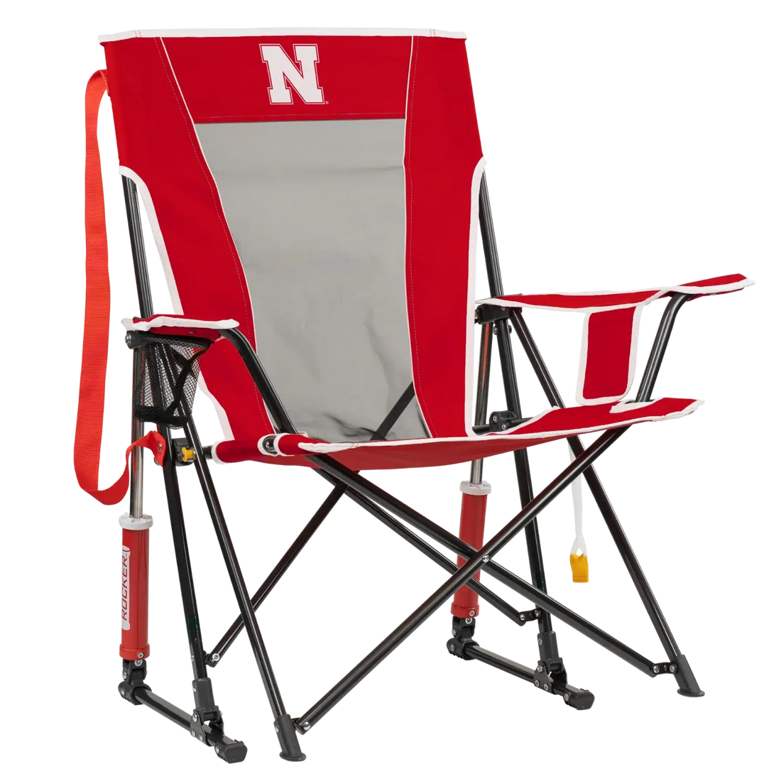 Smooth Motion College Comfort Pro Rocker - Nebraska Cornhuskers - Choice 161 - RoadTrip Rocker Smooth Motion Camp Chair - Default Title