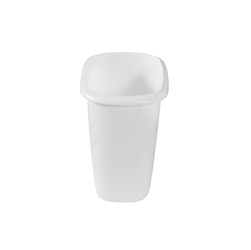 Eco-Friendly Rubbermaid Vanity Trash Can/Wastebasket 1.5-Gallons/6-Quarts White for Under Counter/Kitchen/Office/Bedroom/Bathroom for Daily Use