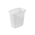 Eco-Friendly Rubbermaid Vanity Trash Can/Wastebasket 1.5-Gallons/6-Quarts White for Under Counter/Kitchen/Office/Bedroom/Bathroom for Daily Use