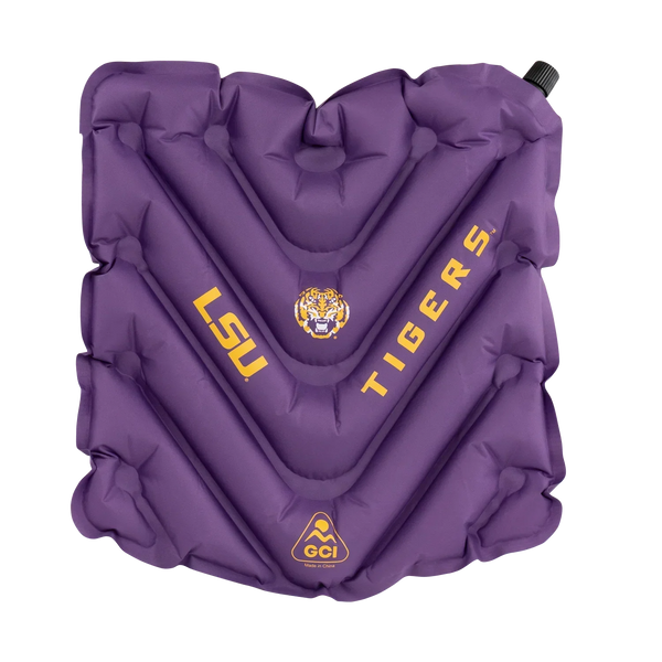 Compact Cushion College V Seat Inflatable Stadium Cushion - LSU Tigers - Choice 762 - Ergonomic Portable Stadium Seat for Sports Events - Default Title