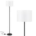 Minimalist Modern Floor Lamp Simple Design with White Shade, Foot Set