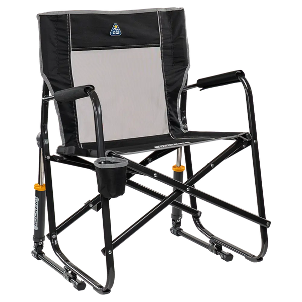 Premium All-Weather Freestyle Rocker - Choice 711 - RoadTrip Rocker Smooth Motion Camp Chair - Black