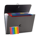 Nicfaec Expanding File Folder, File Organizer,13 Pockets, Grey, Essentials
