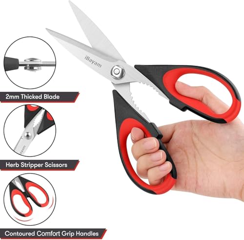 Smart Home iBayam Kitchen Scissors All Purpose Heavy Duty Essentials
