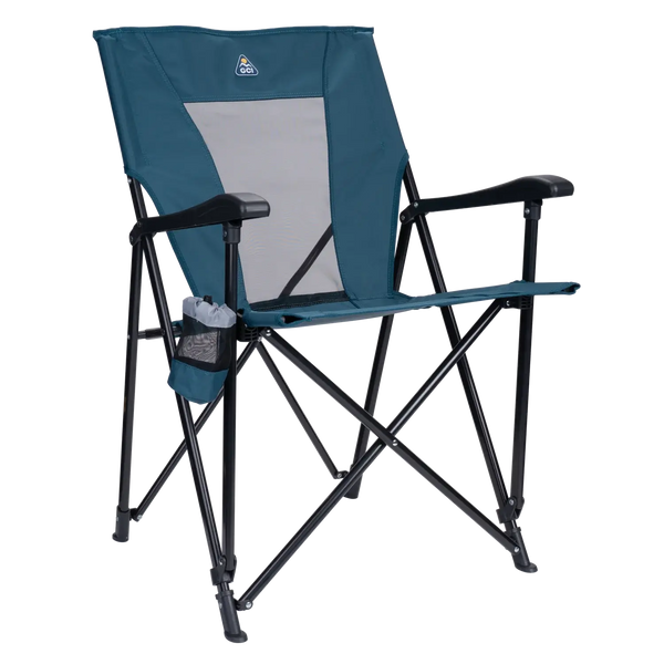 Telescoping Frame Eazy Chair - Choice 976 - Premium Slim-Fold Compact Chair with Messenger Bag - Teal