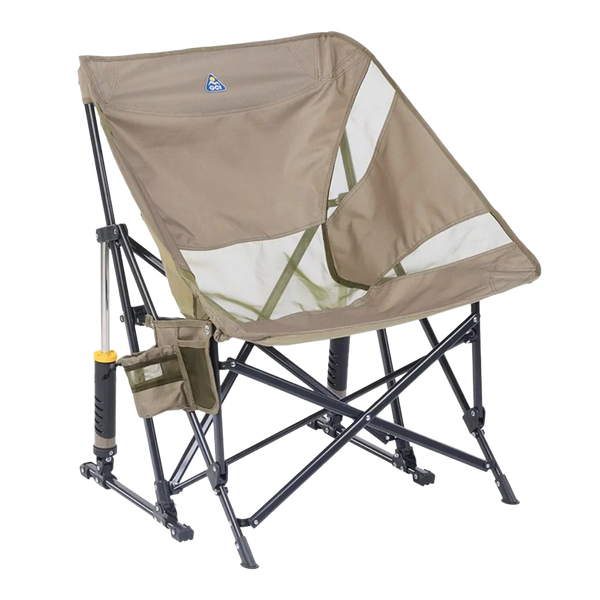 Patented Spring-Action Pod Rocker Elite - Choice 832 - RoadTrip Rocker Smooth Motion Camp Chair - Aged Fatigue